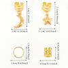 44-Piece Bohemian Style Metal Hair Rings for Braiding and Cornrows