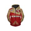 NFL-Themed Men's Multi-Color Autumn Hoodie Jacket