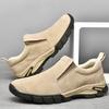 New men's outdoor large-size casual leather shoes matte leather breathable foot shoes non-slip and wear-resistant outdoor shoes