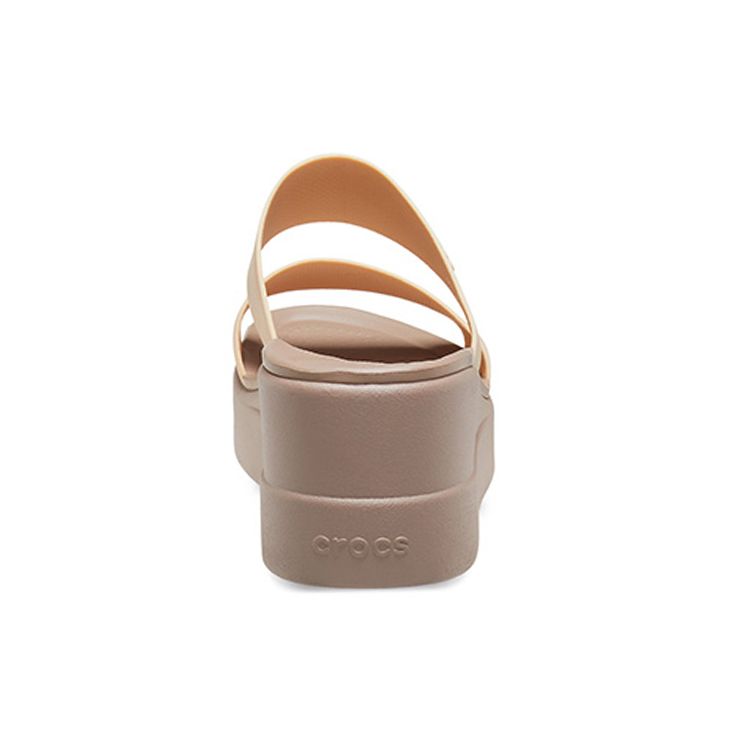 Crocs Brooklyn Thick Sole Casual Slippers Women Slippers Champagne 207640-99P