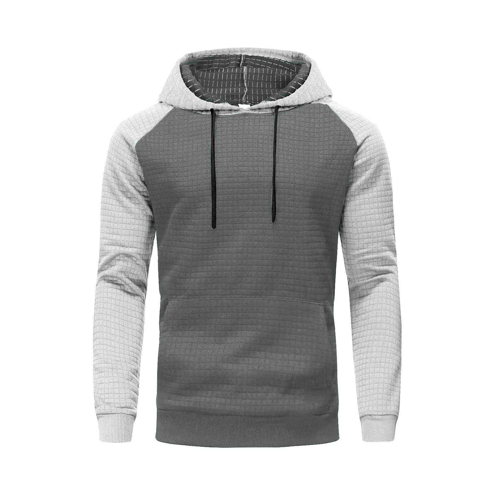 

Спортивный костюм с капюшоном, унисекс, одежда для бега, пуловер с длинными рукавами, толстовка с капюшоном L белый