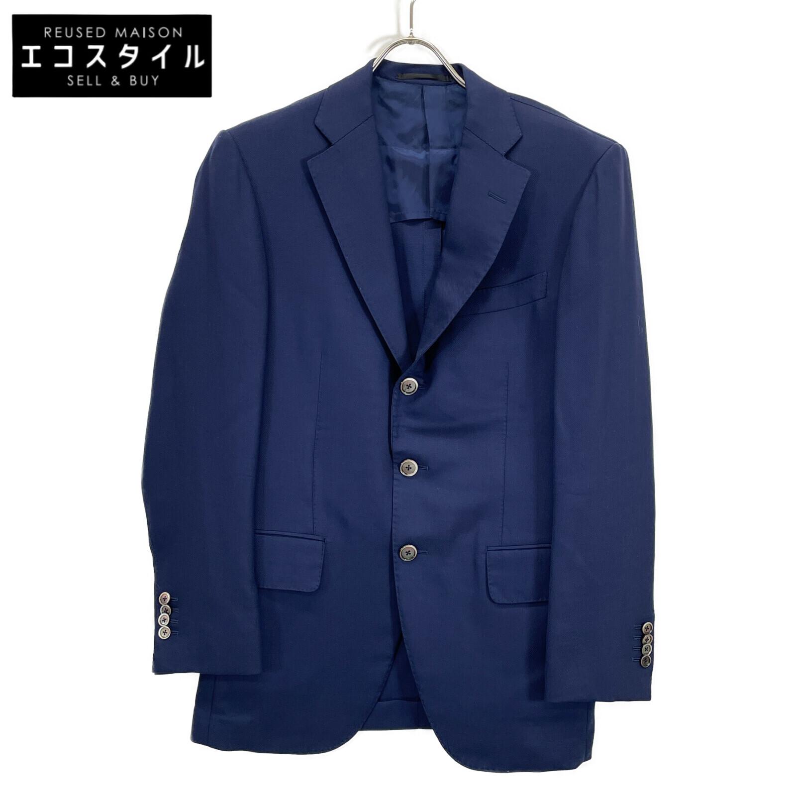 

TOMORROWLAND Navy Zenia COOL EFFECT fabric 3B single-breasted jacket Jacket 46 NavyUsed