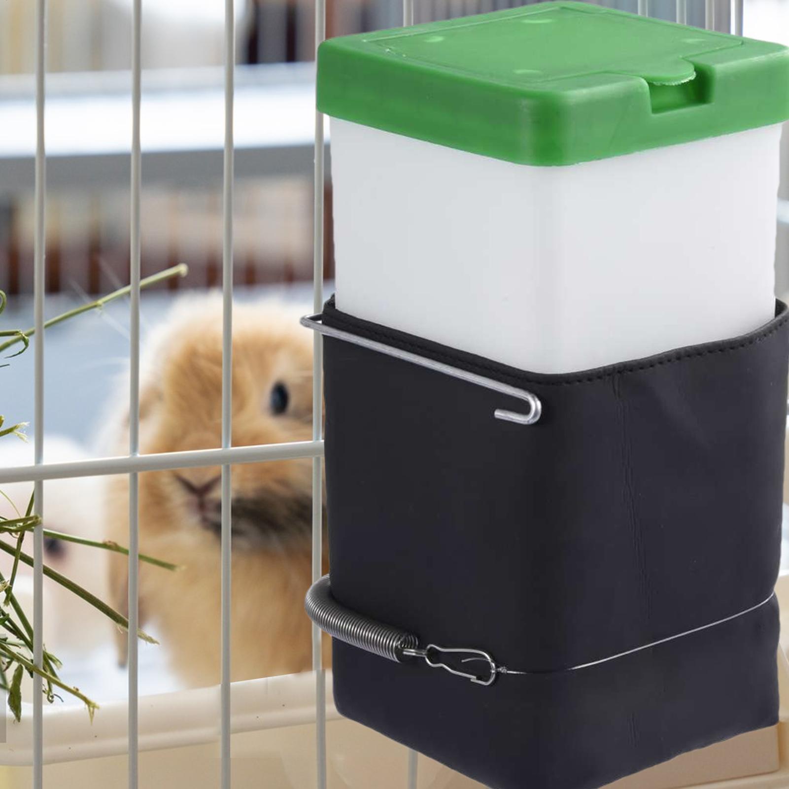 

Small Animal Water Bottles with Leak Proof Design 1L No-Drip Brass Nozzle Automatic Induction Heating Guinea Pig Water Bottles CN