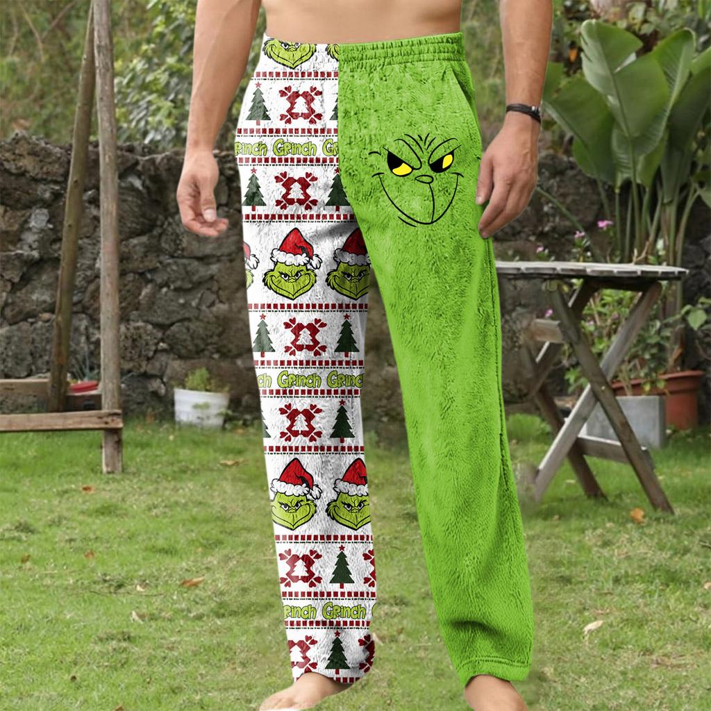 Men's Allover Printed Home Pants Sleeping Pajama Pants Long Pants Pajama Pants
