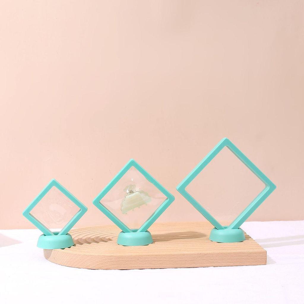Transparent PE Film Suspended Jewelry Display Box for Rings, Necklaces, Bracelets