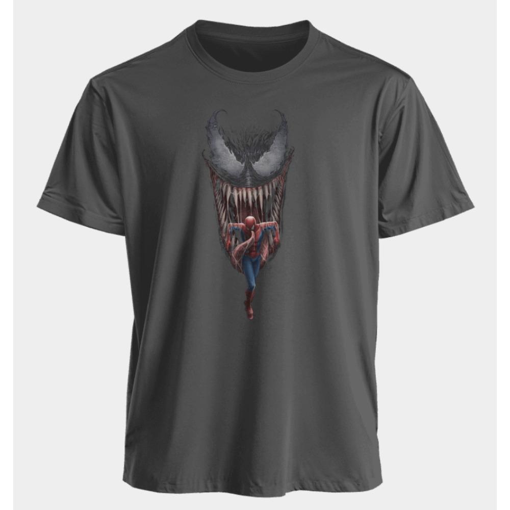 Men's and Women's T-shirts-Man Venom Summer American Spring and Autumn New Loose Fashion Niche Short Sleeves