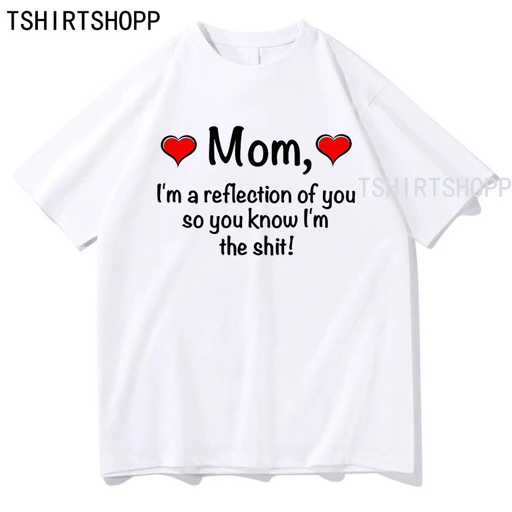 Mother's Day Tshirt Kawaii Clothing High Quality Cotton Tops Women TShirts Summer Short Sleeve T Shirt  Vintage Harajuku Clothes Unisex