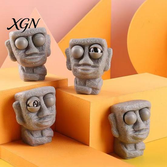 Stress Reducer Toy Popping Eye Rock Man Squeeze Anxiety Relief Watermelon Pinch Gadget Sensory Soft Ball Cabbage Dog