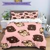 3pcs Pug, Cute Bedding Set, Breathable and Soft, Suitable for Bedroom Decor (1*Duvet Cover + 1/2*Pillowcases, No Core) yy250821123