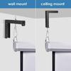 6Inch Projector Screen Wall Hangers  Wall Mount Bracket Adjustable Distance, Safe & 80Lb Load Perfectly for Home Cinema