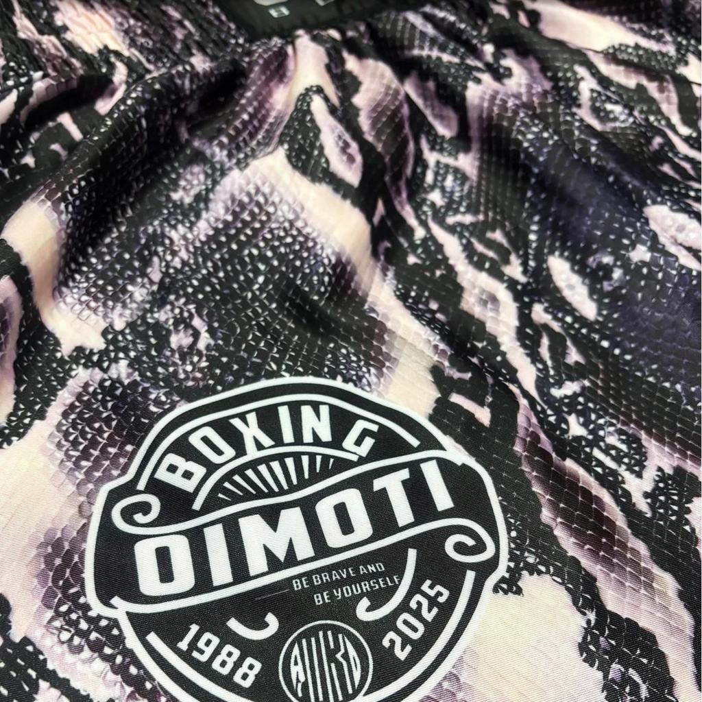 Snake Skin Leather Muay Thai Kickboxing Boxing MMA UFC Casual Shorts Gym Sport Unisex Men Women Workout Quick Dry Print Elastic High Waist Training