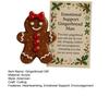 Emotional Support Gingerbread Men Acrylic Gingerbread Pocket Hugs with Positive Card Long Distance Keepsake Encouragement Gift for Her Him