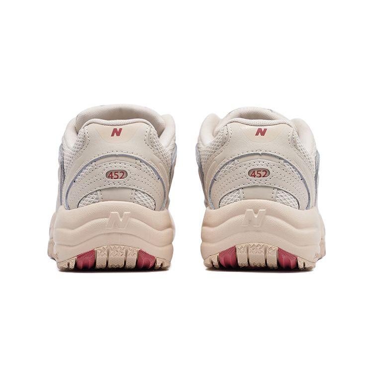 New Balance NB 452 Comfortable Versatile Lace-Up Mesh Low-Top Marathon Running Shoes Women sneaker Light-Milk-Tea-Beige WX452CW