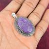 Pendentif en purpurite, bijou en argent sterling 925 massif, fait main, pour le Memorial Day