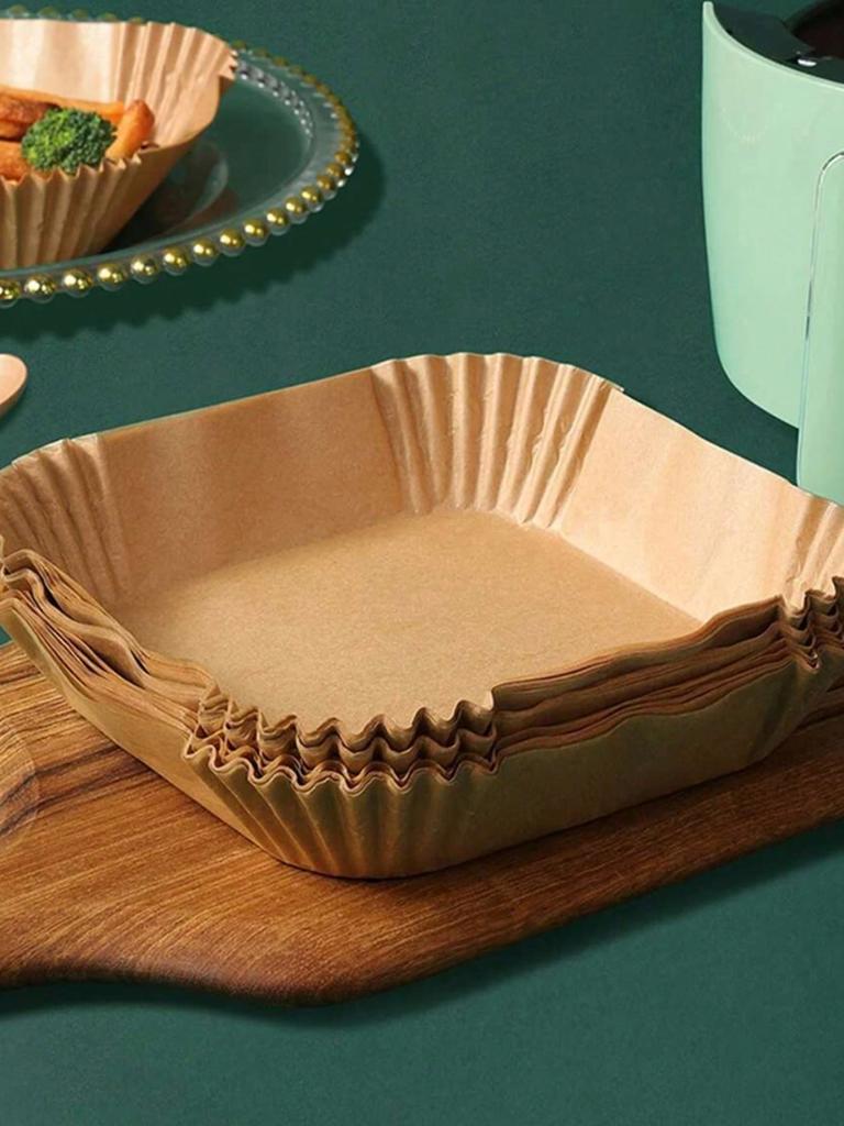 200Pcs Round Air Fryer Parchment Paper, Anti-Oil Paper For Baking, Bbq Outdoor Activities Kitchen Air Fryer Liners Air Fryer Paper Airfryer Air Frier