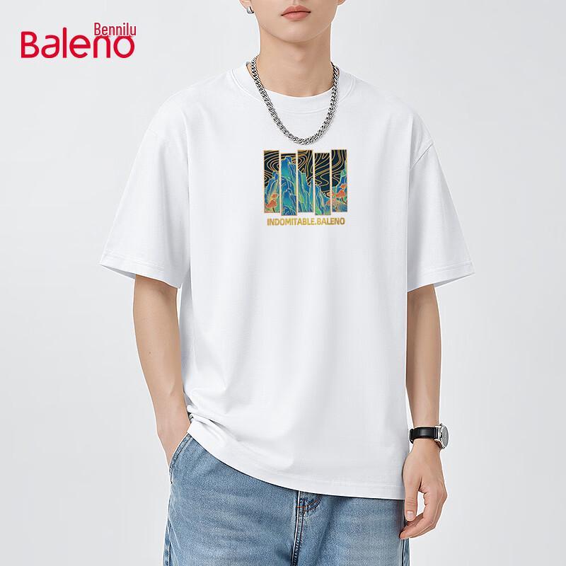 Baleno Men s JPB Mountain Print Short Sleeve T-Shirt M