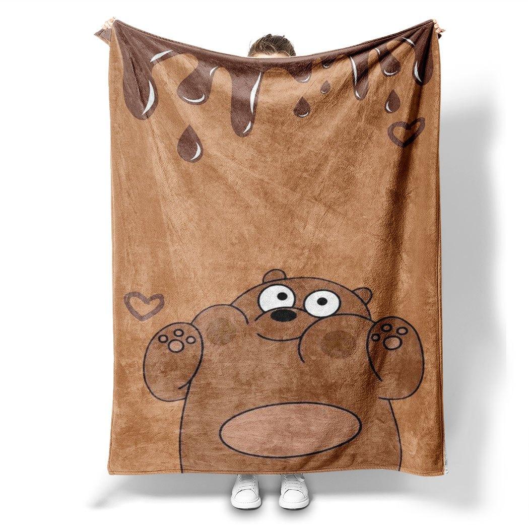 

Cute Bear Flannel Throw Blanket – Playful Cartoon Design, Soft Cozy Fleece for Home, Office, Sofa & Car – All-Season Fun Gift 100x150cm