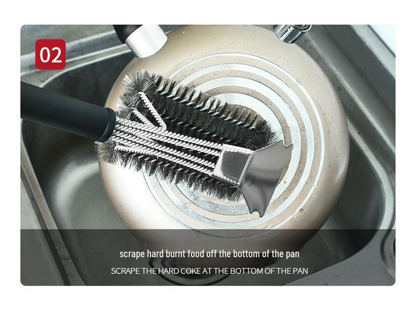 Stainless Steel Cleaning Brush for Pots, Ovens, and Grills