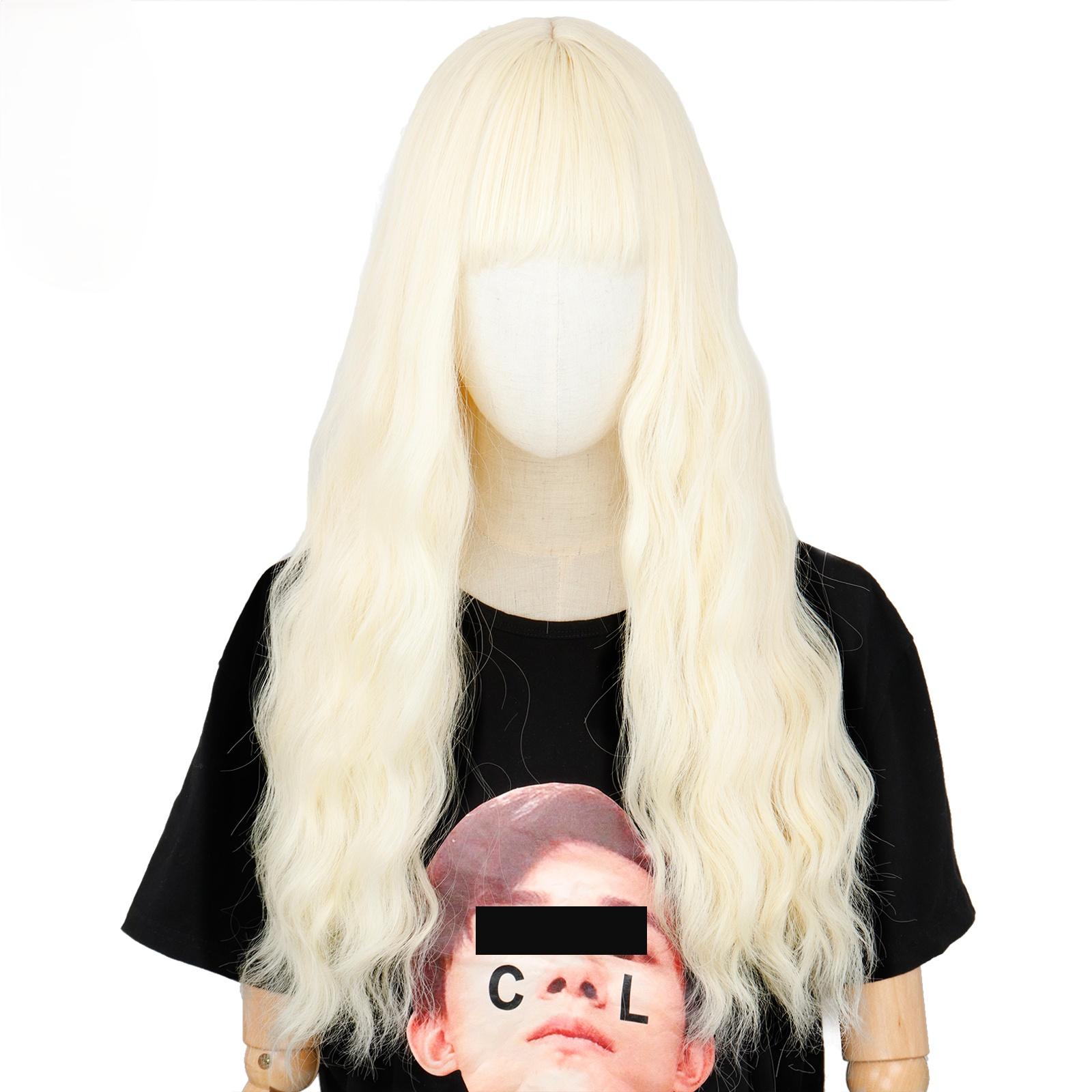 

LISI HAIR 24-дюймовый длинный золотой парик с волнистым париком Liu Haihai, парик из синтетического волокна, женский длинный парик, натуральный парик, парик для косплея/ежедневного/вечеринки