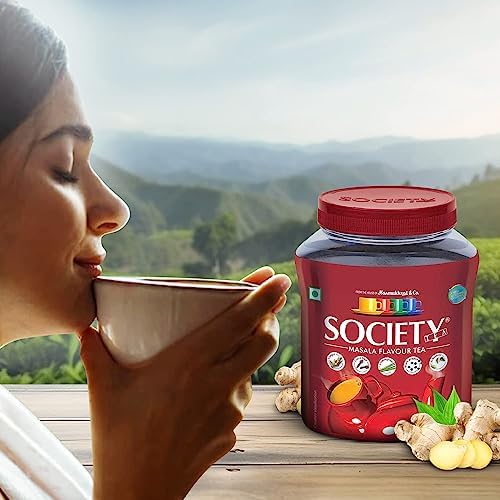 Society Masala Te 250 g Förpackning om 1 – Aromatiskt indiskt kryddat te för dagligt njutande och smakrika stunder