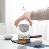 Nanshan Xiansheng Jinxin Ceramic Side-Handle Travel Tea Set