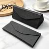 Magnetic Sunglasses Organizer Foldable Triangle Eyeglasses Case, Large Capacity Portable Scratch Resistant Glasses Holder Metal Storage Box for Women