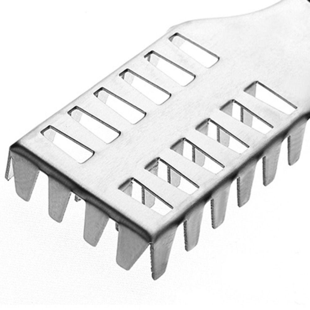 Stainless Steel Fish Scale Remover Rectangular Head Fish Scale Cleaner Seafood Market