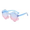 Six Petals Little Flower One-Piece Frame Sunscreen Sunglasses Men Women Fashion Gradient Multi-color Cute Party Decor Eyeglasses