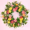 Artificial Flower Wreath Easter Valentines Day Decor Hotel Restaurant Door Hanging Decoration