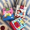 Lunch Tote Bag Student Hand-Held Aluminum Foil Insulated Lunch Box Bento Bag Large Capacity Lunch Box Tote Bag