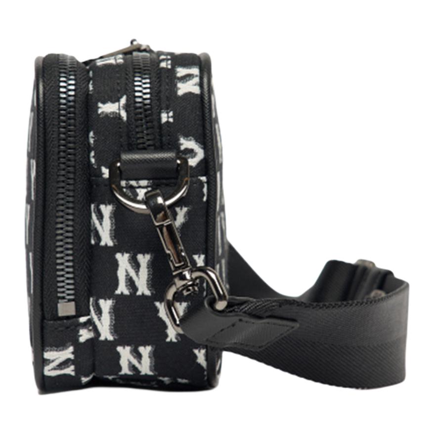 New MLB Monogram Collection Polyester Combo Bag, Camera Bag, Shoulder Bag Unisex Black 3ACRS022N-50BKS