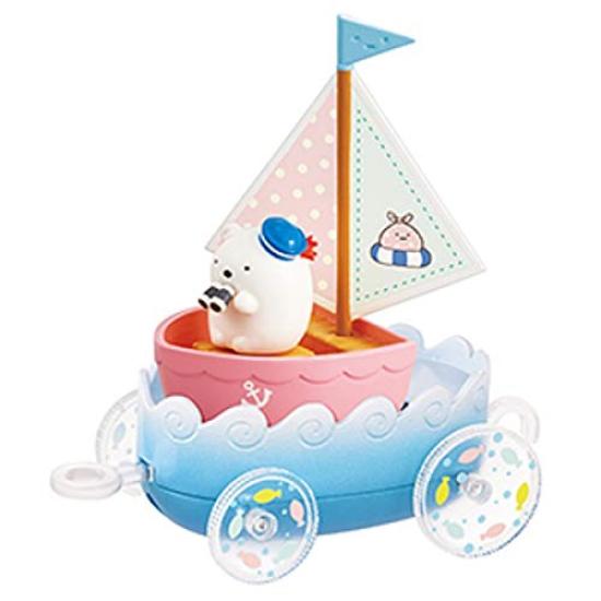 RE-MENT Sumikko Gurashi Sumikko Yacht Donburako BOX Produkt, 6 Typen, 6 Stück