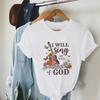 Women Vintage Boho Guitar Print Gospel Music TShirts Bible Verse God Worship Tshirt Religious Faith Tee Shirt Christian Apparel