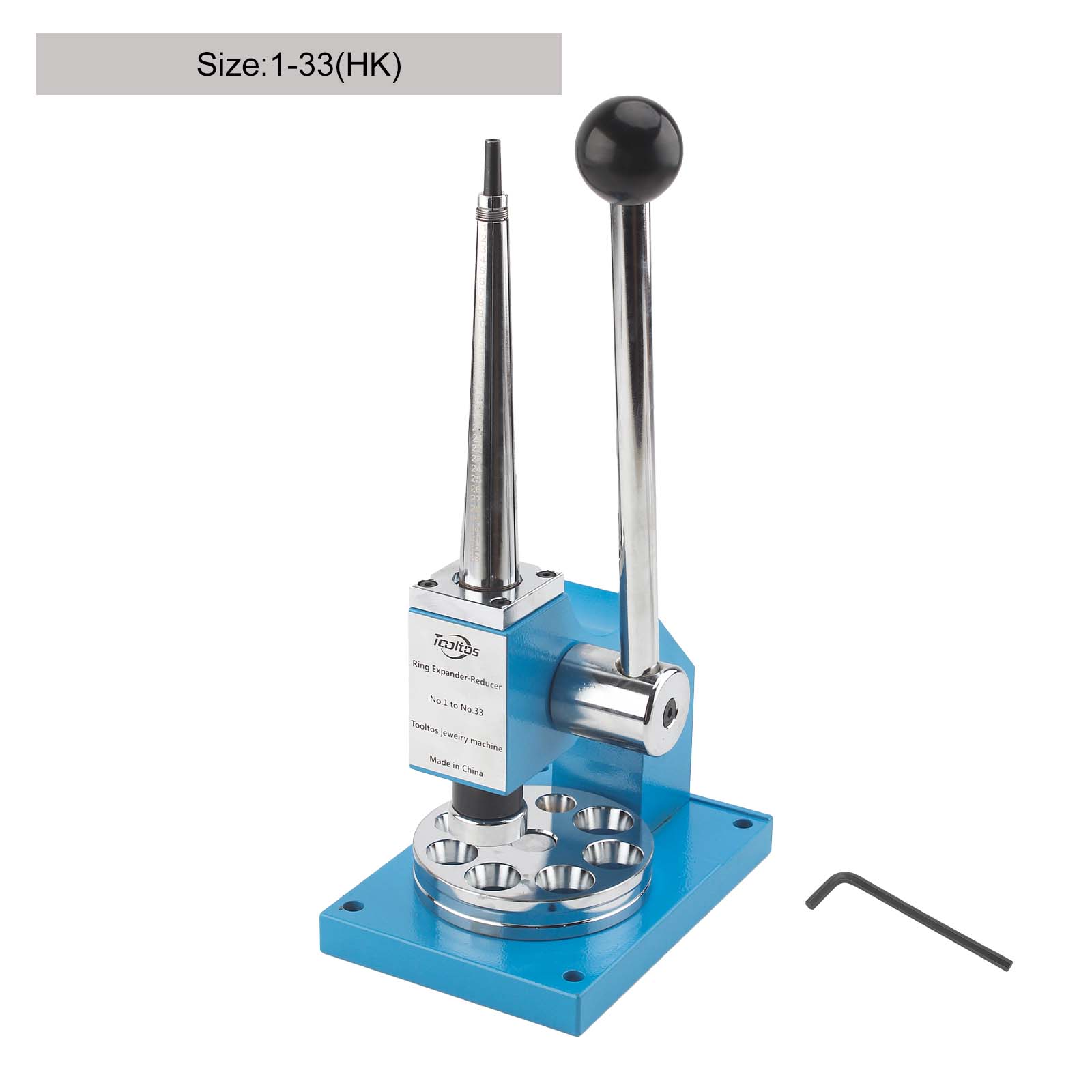 Jewelry Ring Stretcher and Reducer Size Adjustment Tool, Size 1-33 Ring Sizing Tool for Jewelry Shops & Personal Use