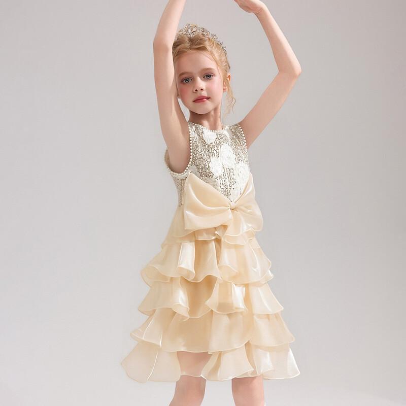 ASK JUNIOR Girls' Summer Sleeveless Princess Dress