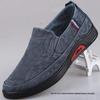 2025 Men's Slip-On Canvas Shoes: Wear-Resistant, Non-Slip, Casual Footwear for Spring and Autumn