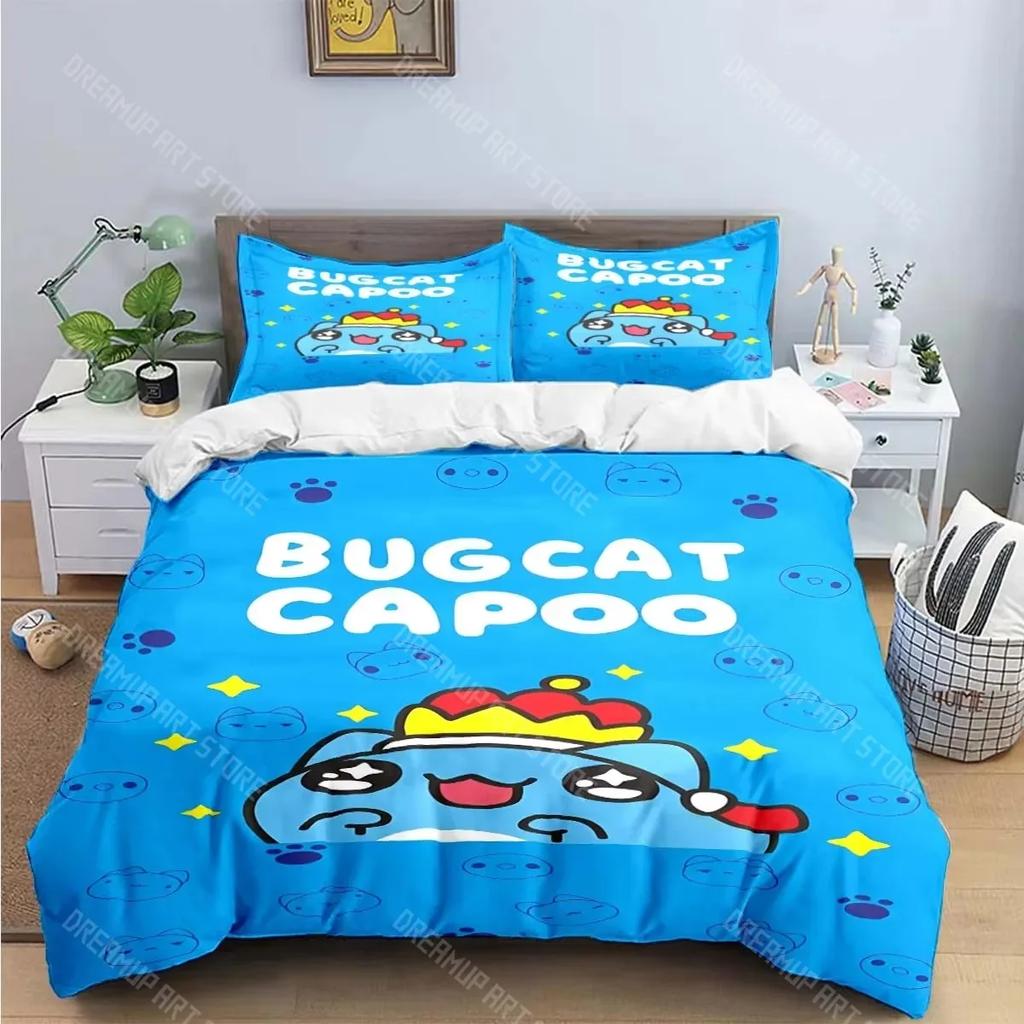 3D Print B-Bugcat Capoo Pattern Bedding Sets Bed Supplies Set Duvet Cover Comforter Set Bedding Set Luxury Birthday Gift