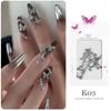 20Pcs 3D Nail Charms Butterfly Shape for Women Girls DIY Nail Art Decoration Craft Accessories