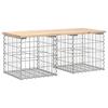 VidaXL Banc de jardin design de gabion 103x44x42 cm bois massif de pin 834338