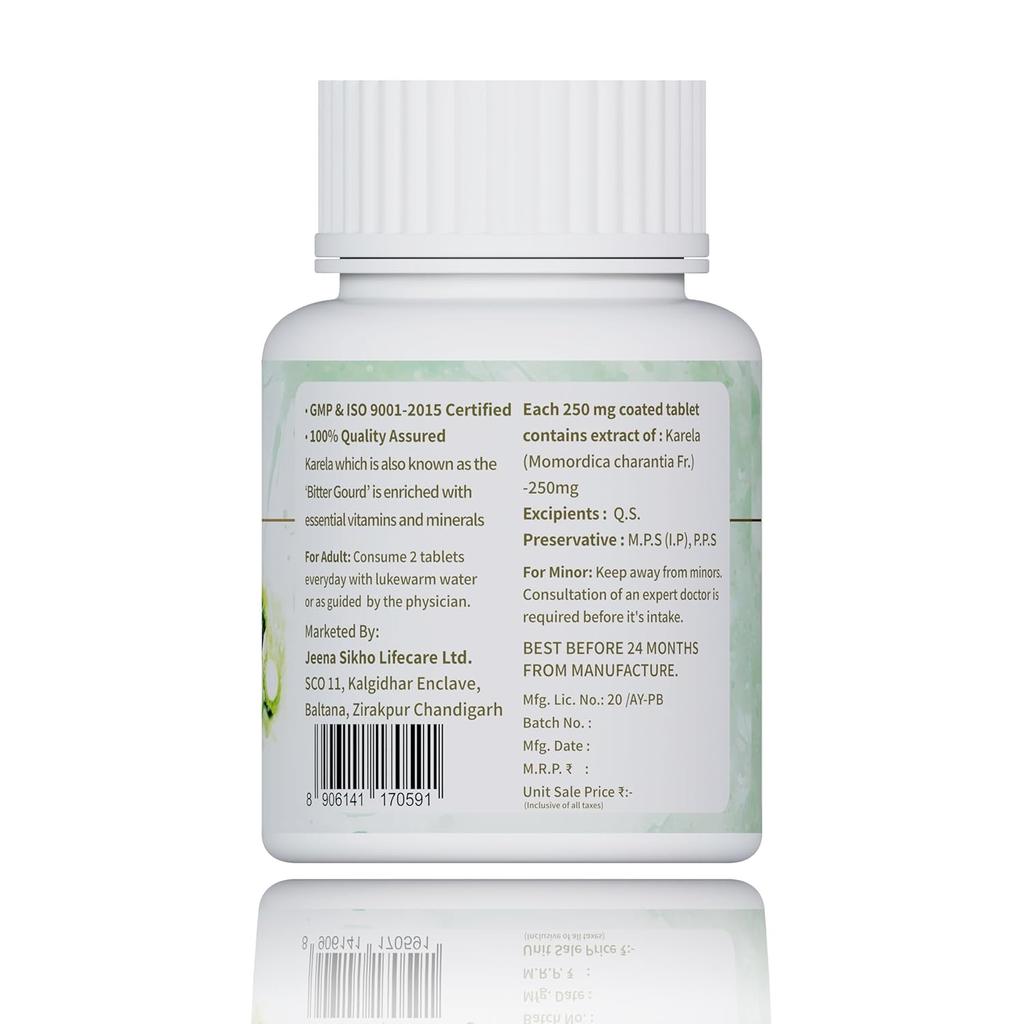 Wellness Ierburi Pure Karela 60 Tablete Pachet de 2 Wellness Metabolic Îngrijirea Pielii Imunitate Detoxifiere Supliment Extract Natural