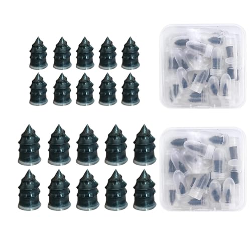 

GYWHOOFT 20pcs Tools Tire Repair Tire Repair Rubber Nails Tire Repair Rubber Nails Puncture Repair Kit with Storage Box Heat Resistant Quick Patc