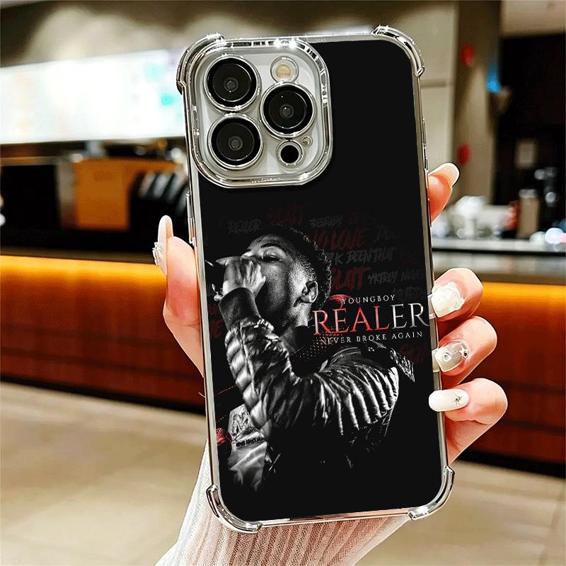 Rapper YoungBoy Soft Phone Case For iPhone 15 16 17 Air 14 Pro Max 16E Plus 13 12 Mini Plating Anti-Fall Fundas