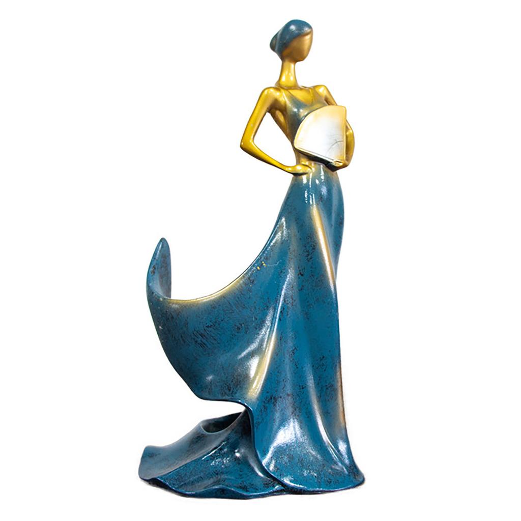 Decorative Wine Rack Resin Buty Lady Wine Bottle Holder Stand for Kitchen Bar Countertop