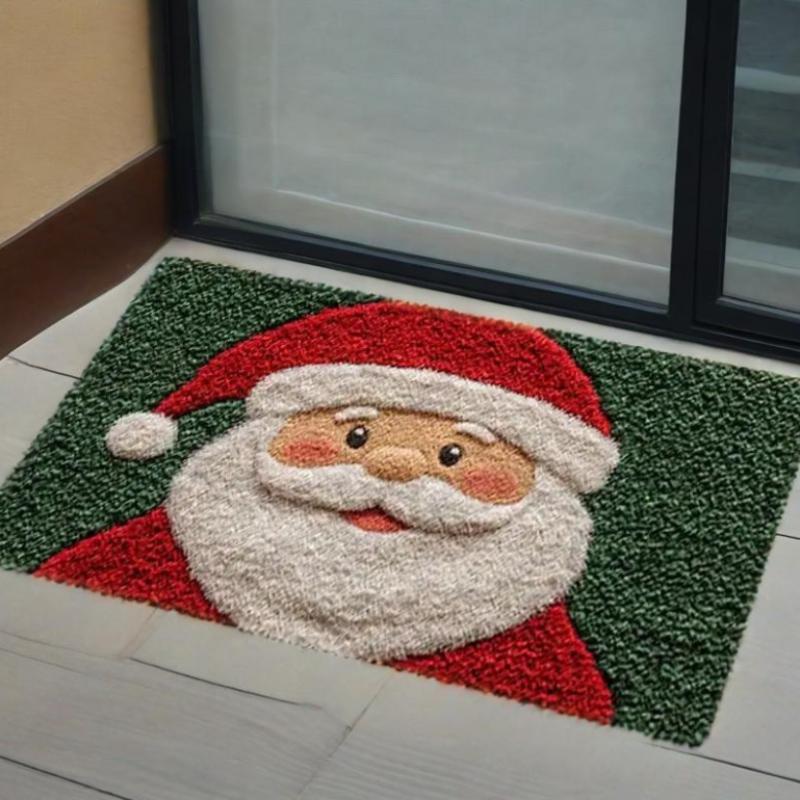

Різдвяний Килимок Дверний Веселого Різдва Килимок Фестиваль Санта Клаус Зовнішні Прикраси Дім 2025 Navidad Xmas Прикраса Новий Рік 2026 червоний