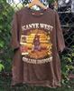 Kanye West Per Uomo Donna Unisex T-shirt Marrone S-5XL Manica Corta KN360 T-shirt Unisex