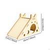 Hamster Habitat And Wooden Hideaway for Small Pets with Slide