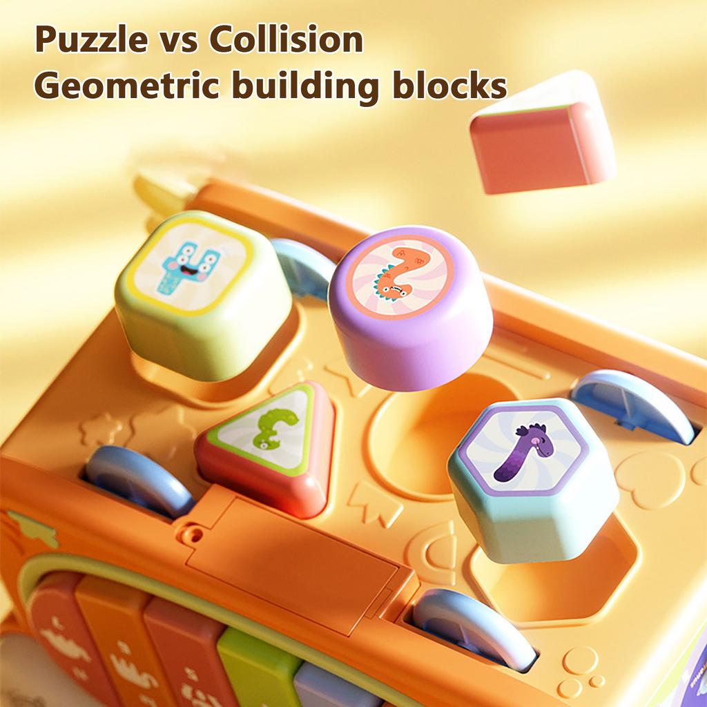 The Crab Hexahedron Educational Music Toy Features Multi-functional Lights Like Stars The Seabed, And The Music Piano Will Make You Happy And Joyful.