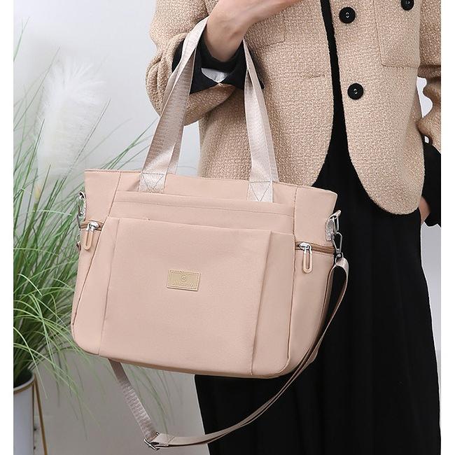 Women’s Large Capacity Nylon Tote Bag Waterproof Shoulder Handbag Casual Crossbody Bag Multi Pocket Travel Work Shopping Purse