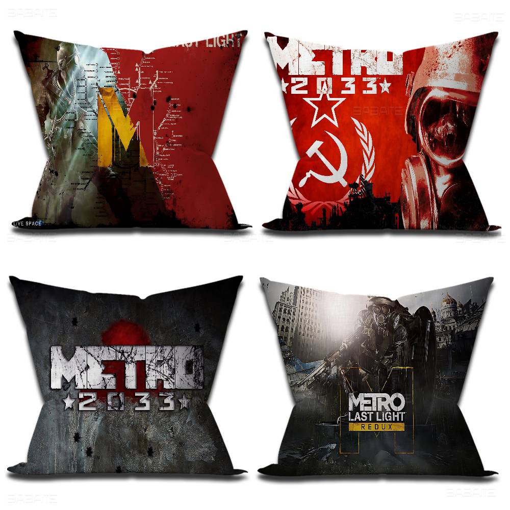 Gaming Metro 2033 45*45Cm Cushion Cover Pillow Cover Decor Pillowcase Home Pillowcase For Couch Pillow