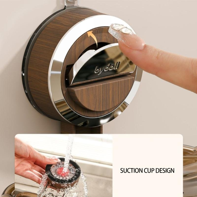Elegante Portasapone con Ventosa Design Drenaggio Acqua Organizzatori Bagno Salvaspazio Scaffale in Plastica